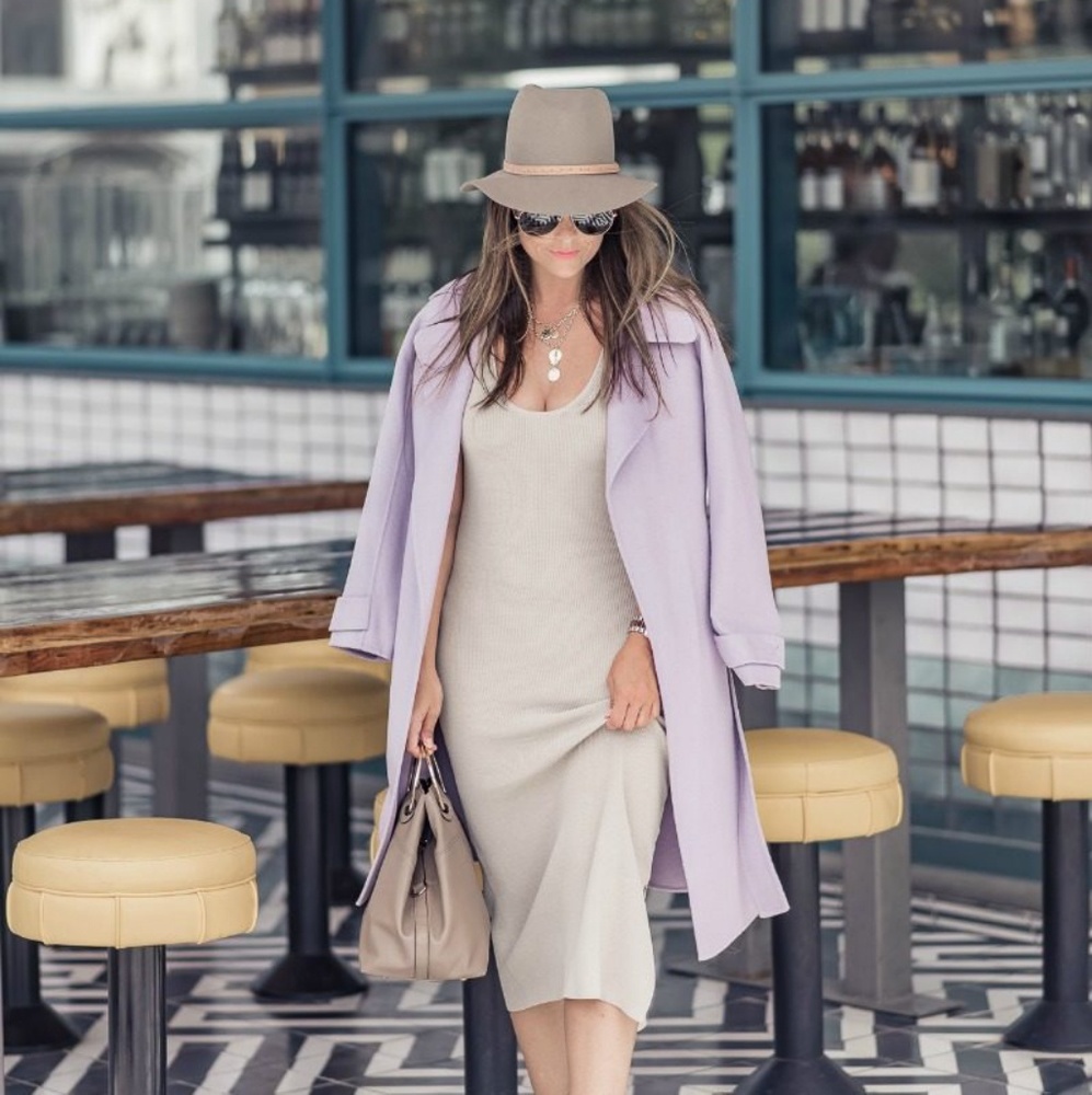 Badgley Mischka Double Face Wool Wrap Coat - Picture 2 of 8